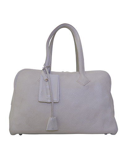 Victoria 35 In White Clemence Leather, front view